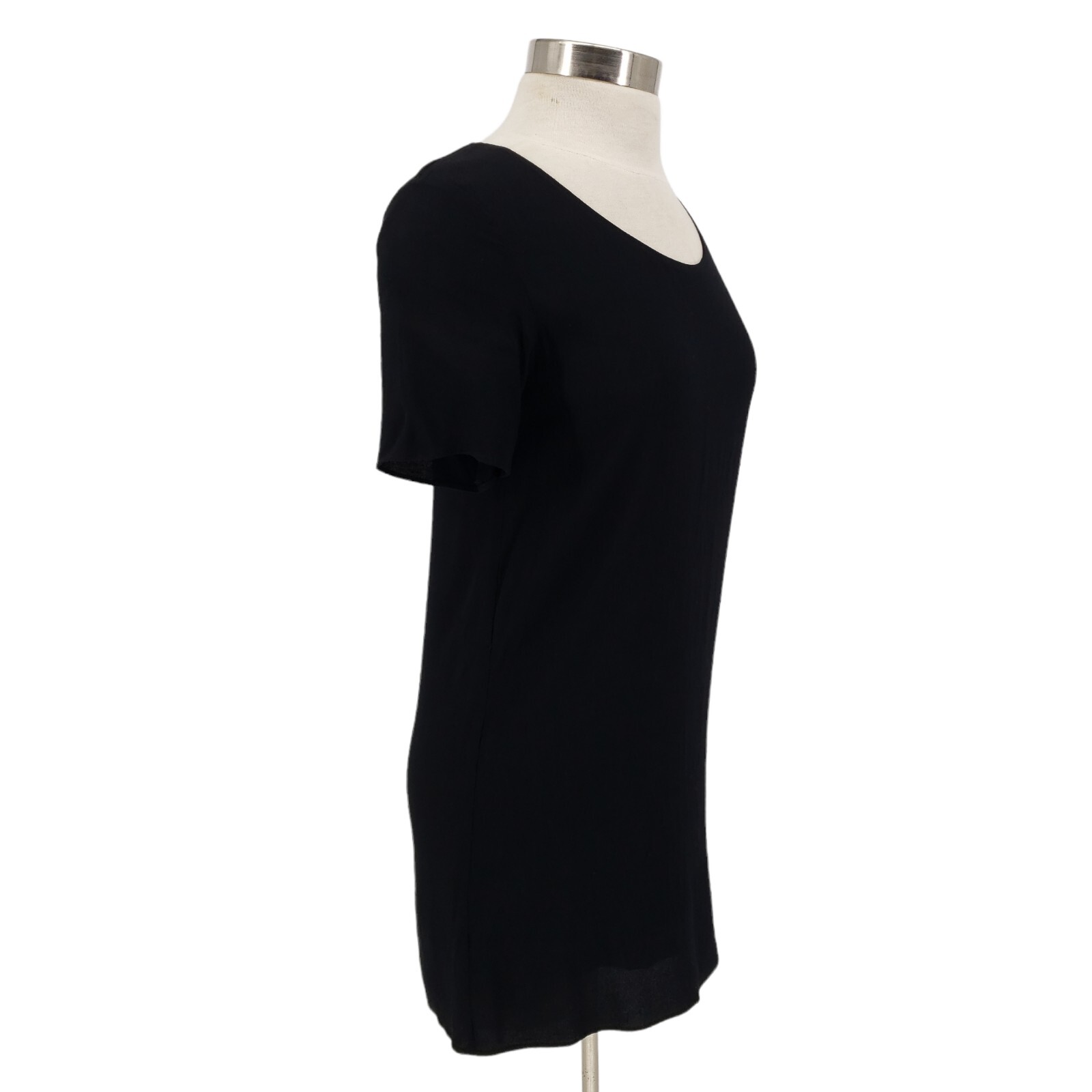 WILFRED FREE Mini Shift Dress Aritzia Teigen Black Short Sleeve Womens XS