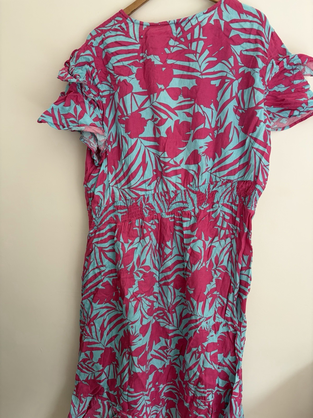 Simply Be Pink Blue Summer Minidress Size 30