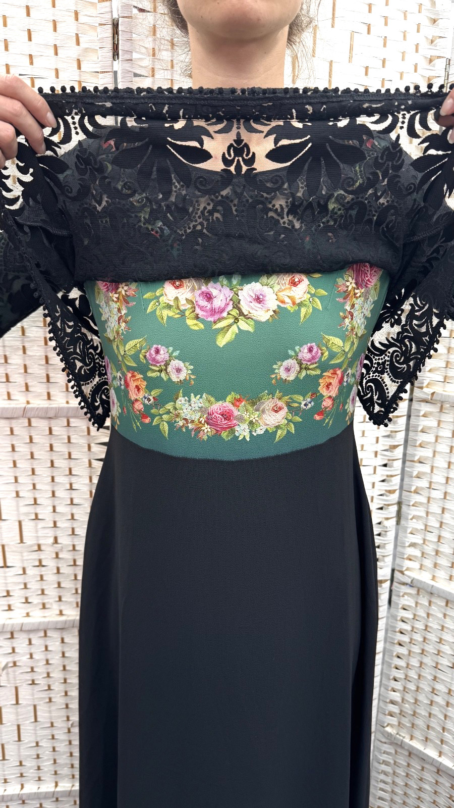 Michal Negrin Elegant Full length Floral dress Size – 38 – NWT
