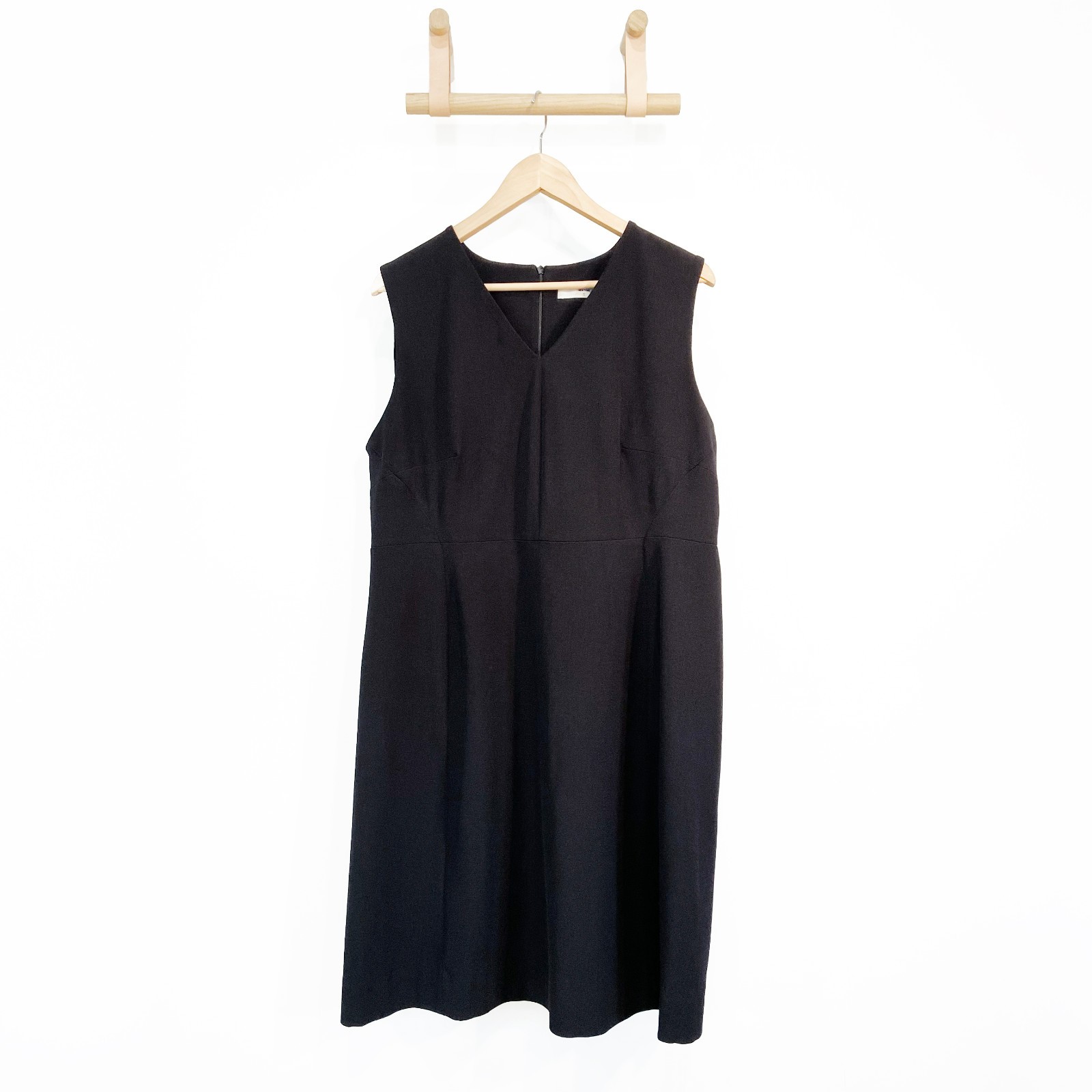 MM LaFleur Women’s Size +1 (1X) Annie Dress Black High-Stretch Sleeveless A-line