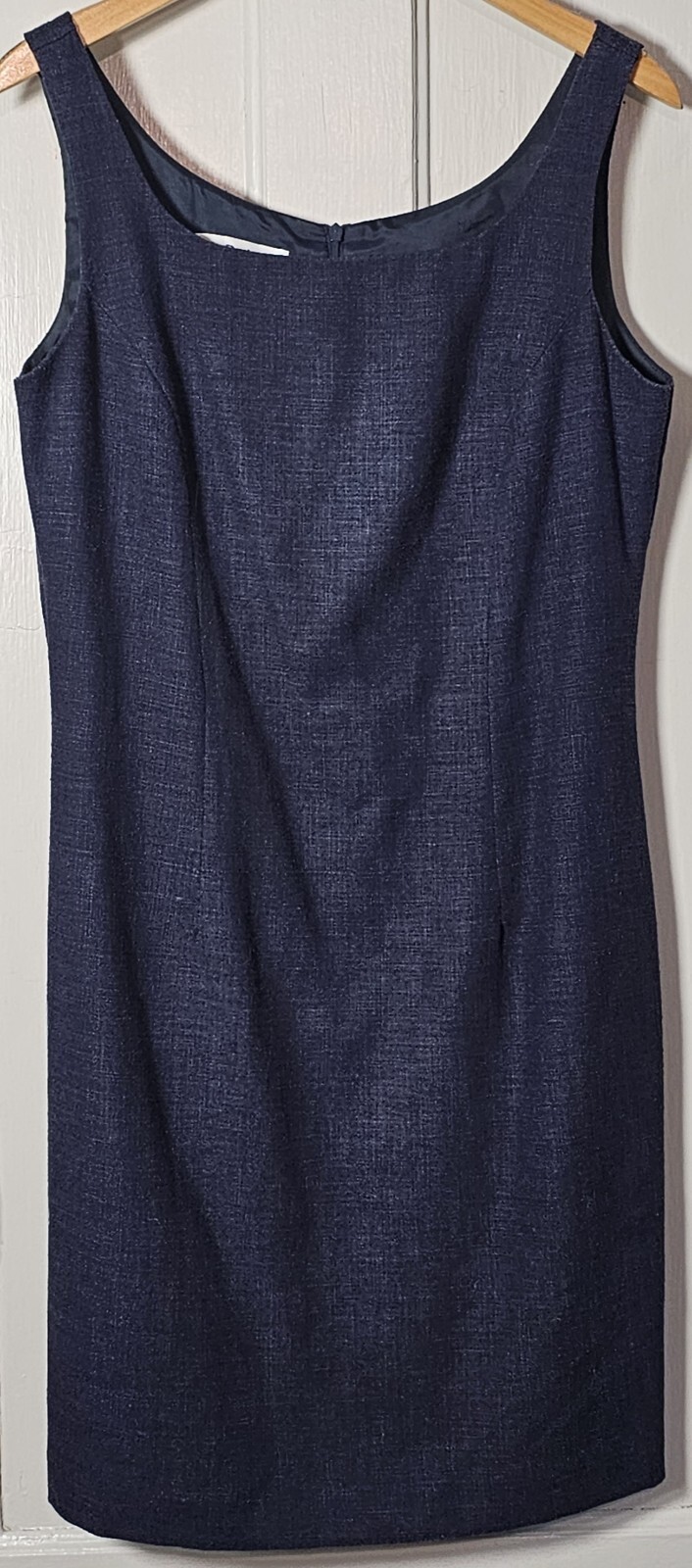 Vtg Trio NY Dress Women’s Size 10 Blue Silk Blend Sleeveless Lined Cocktail USA