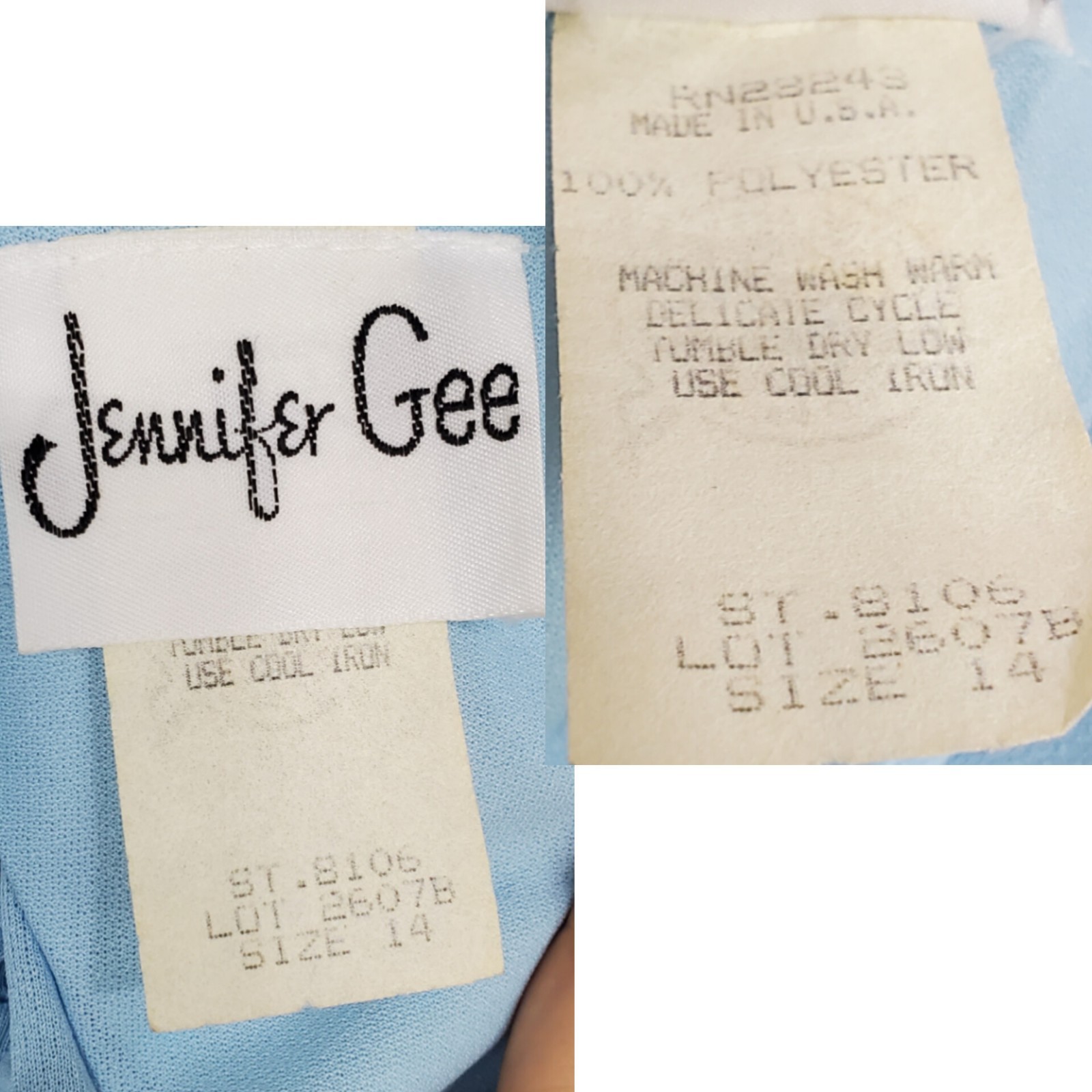 Vintage Jennifer Gee size 14 fit flare dress lace belt stretch 60s 80s fairy 70s