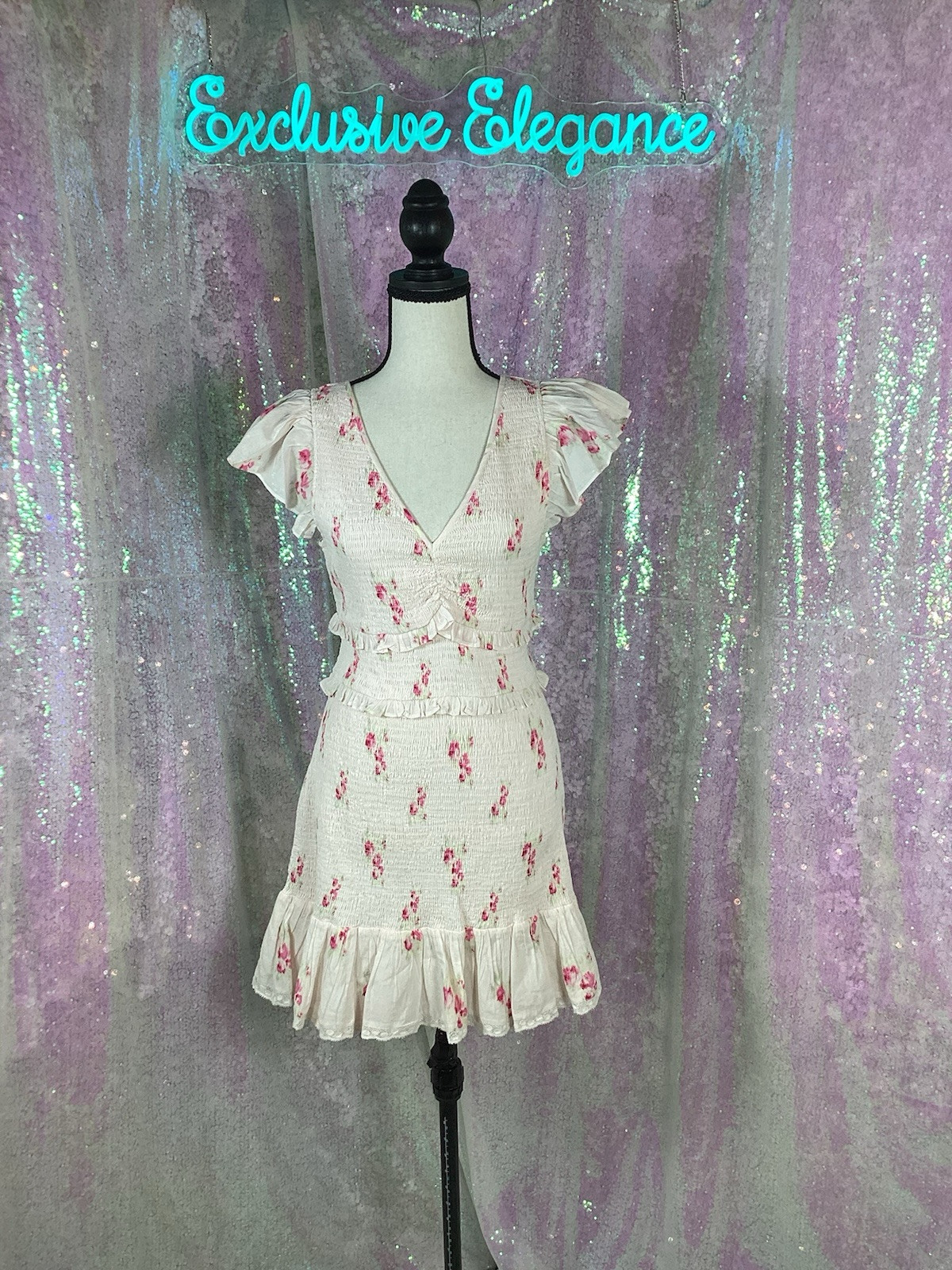 LoveShackFancy Sonora Floral Berry Moment Sz Large AUTHENTIC NWT