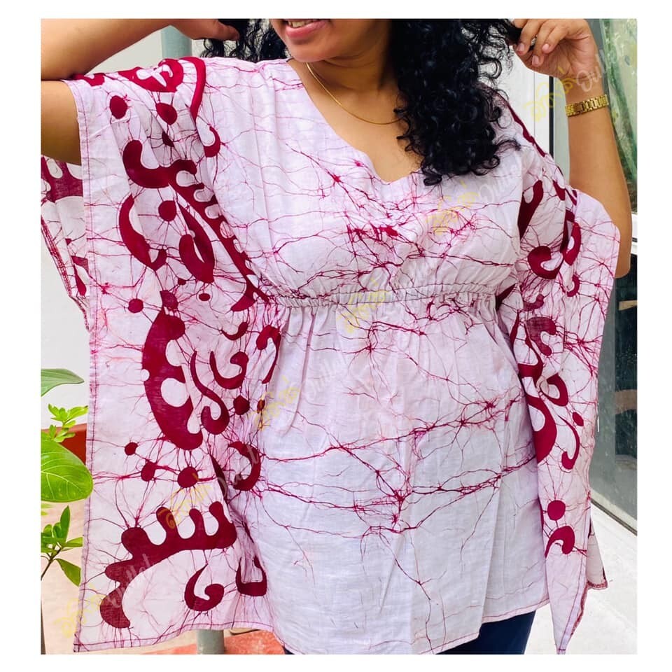 sri lankan cotton women’s Bathik handmade top