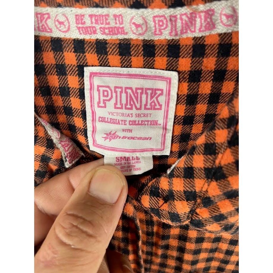 Womans Pink Florida Gators Dress Excellent Condition Orange Plaid Small (i2/18)