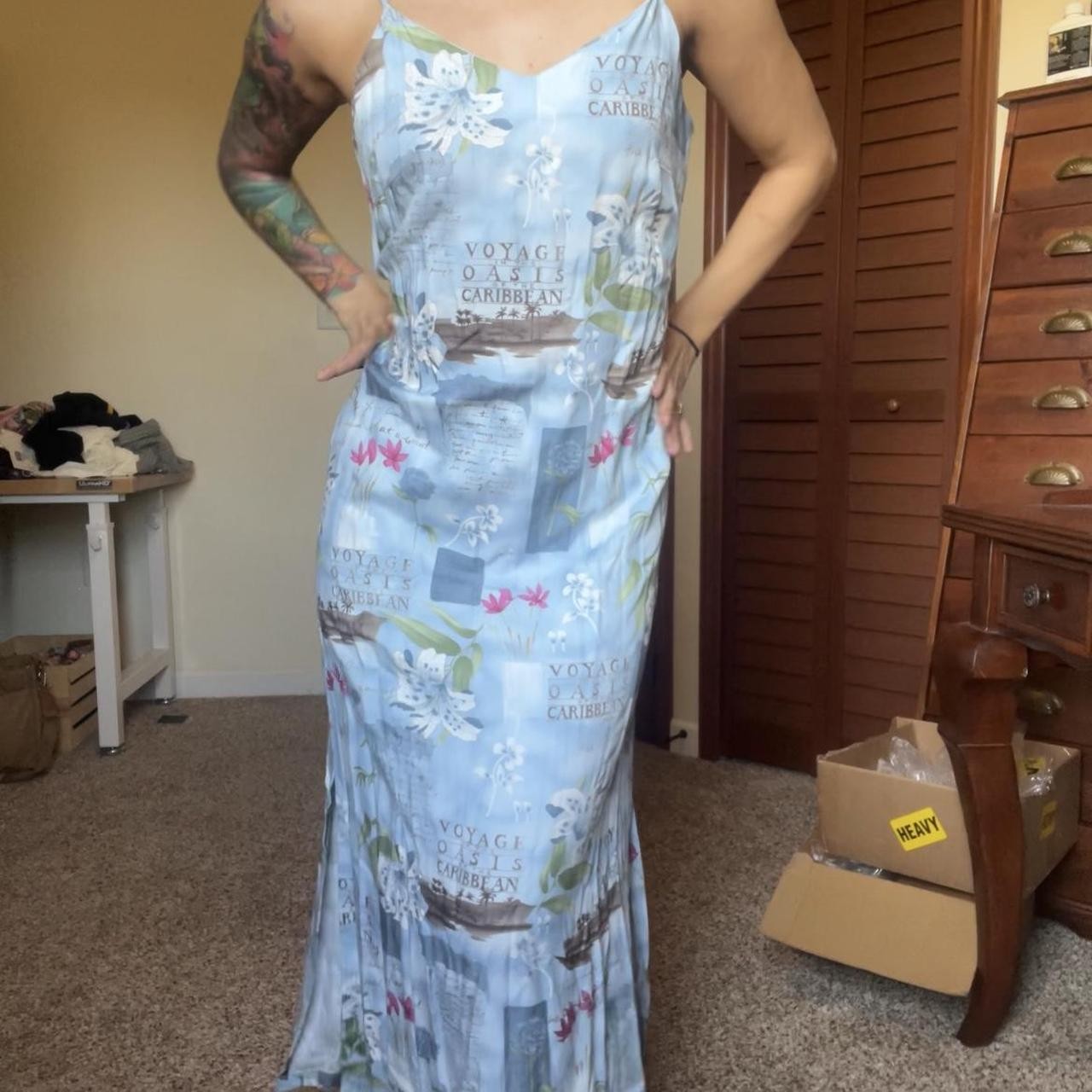 Women’s Blue and Multi Dress