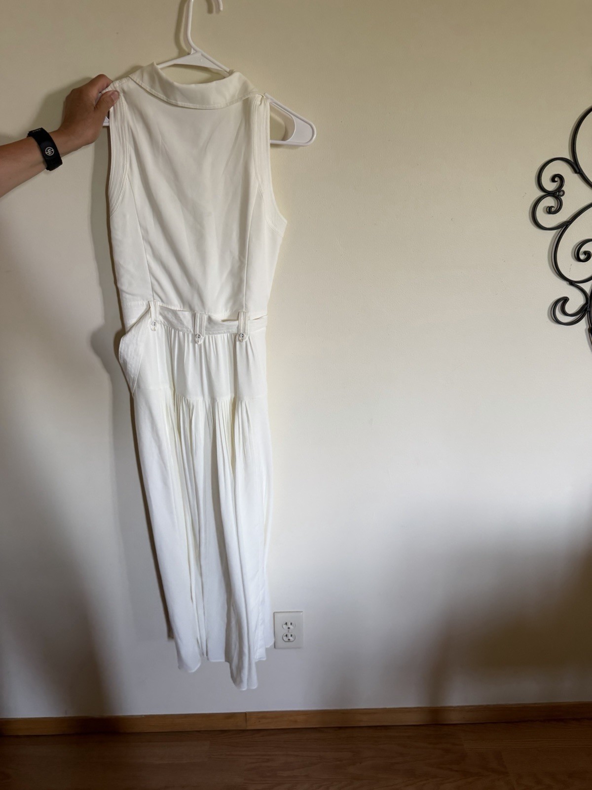WHBM Sleeveless Utility Collar Midi Dress Size 2