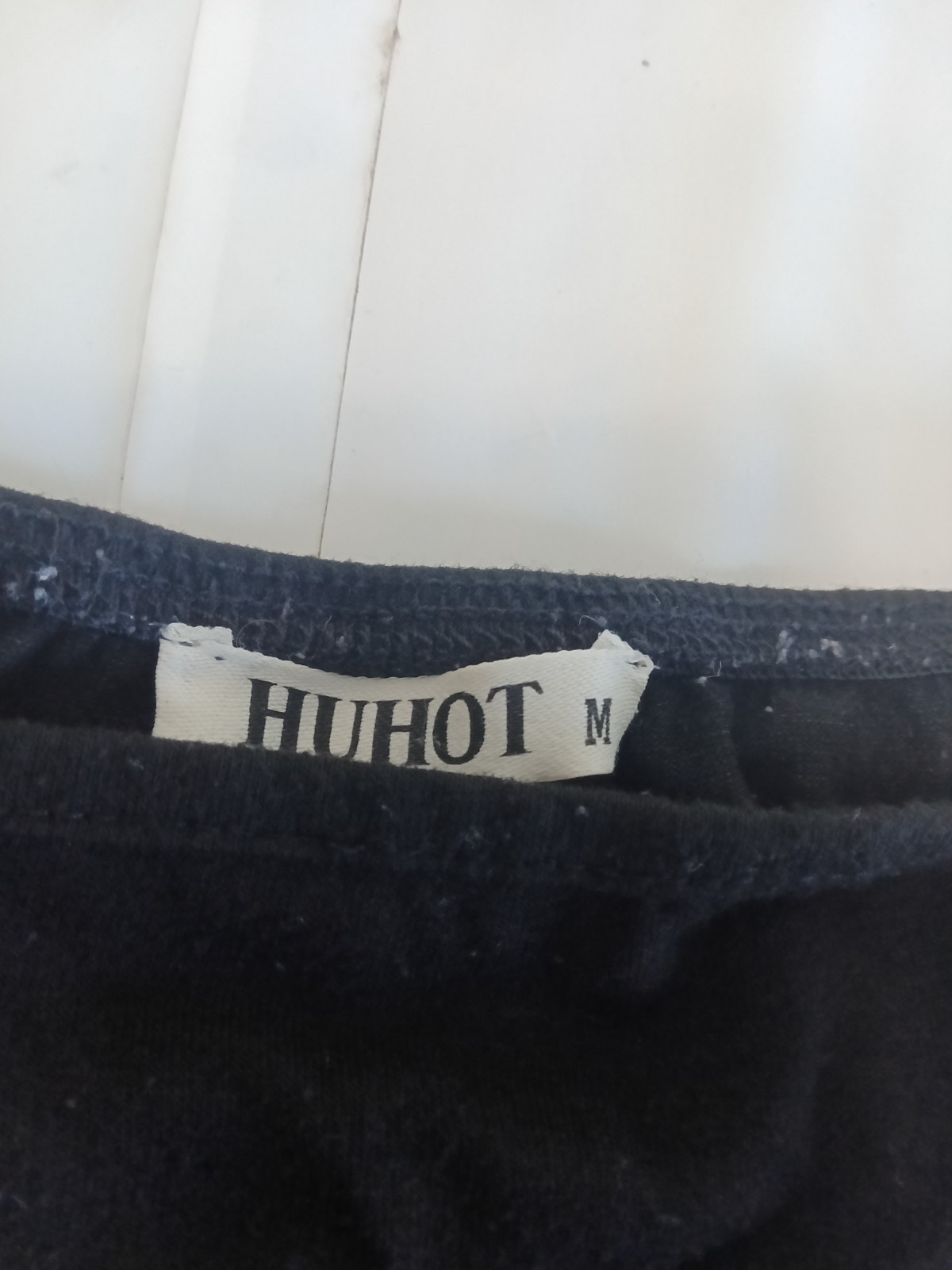 HUHOT black backless fit and flare party dress MEDIUM