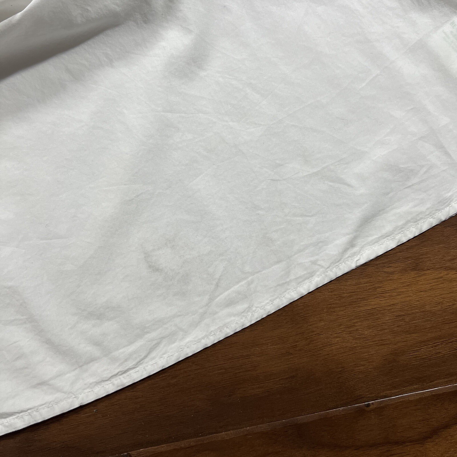 J. Crew Size Medium White Smocked Cotton Poplin One Shoulder Dress BR403