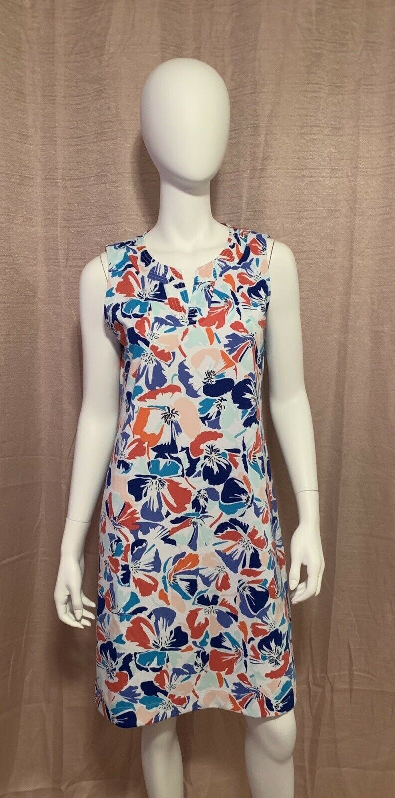 NWT Talbots Women’s Floral Print Shift Dress Size XLP