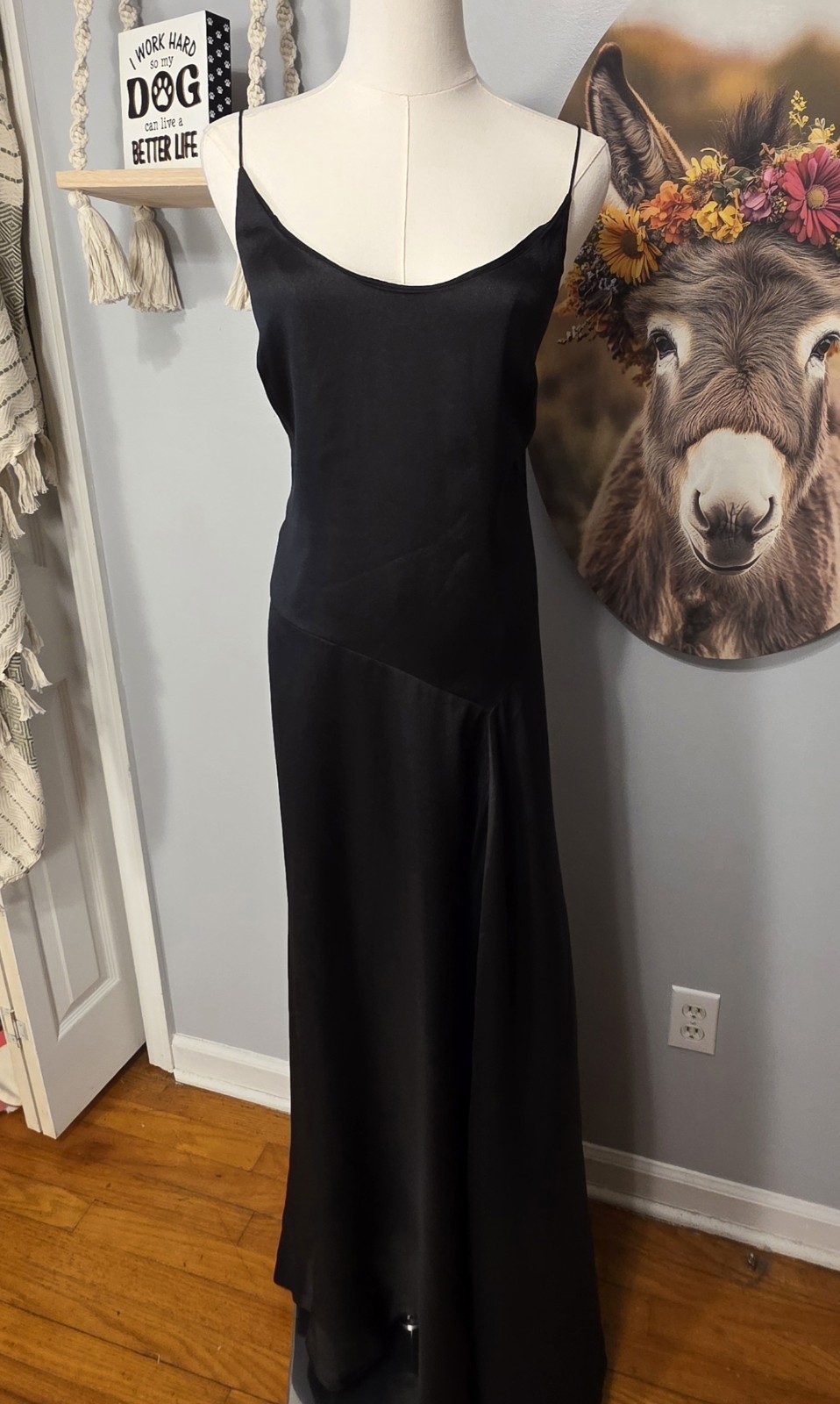 Ralph Lauren Purple Label Jeramiah Sleeveless Bias Satin Gown Dress Sz 4 $3290