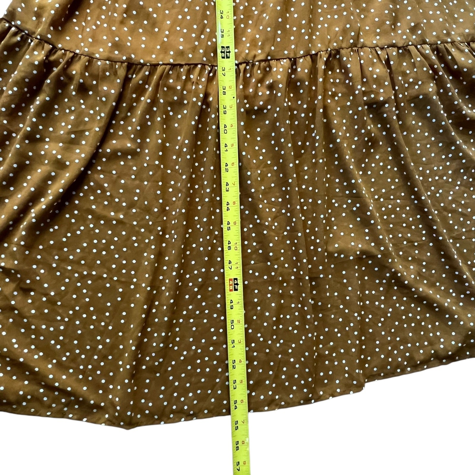 Plus Size Fall Maxi Dress 18 Boho 3X Embroidered Long Polka Dot Elastic waist