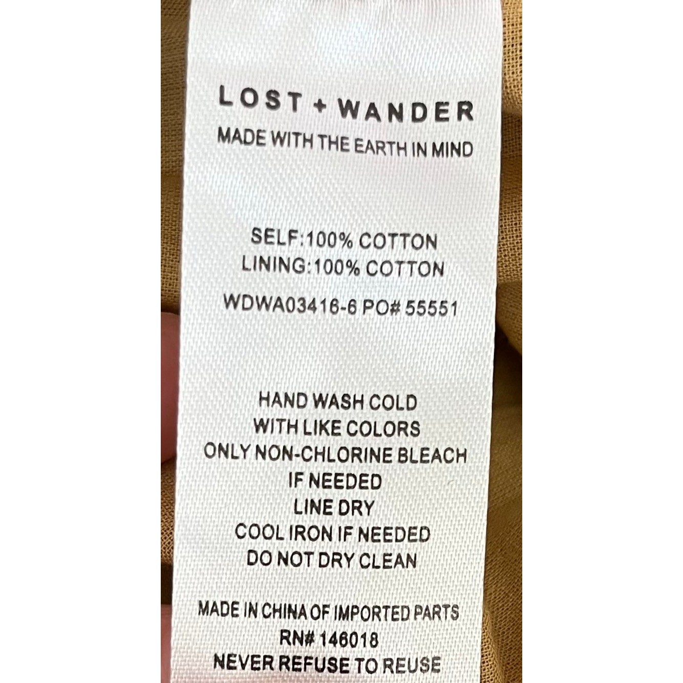 Lost + Wander Forest Jewel Smocked Mini dress in Ecru Olive Medium NWT MSRP $118