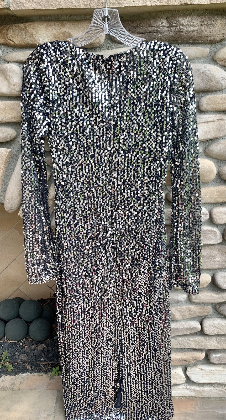 St. John Ariana Dress With Pailettes, Size 4