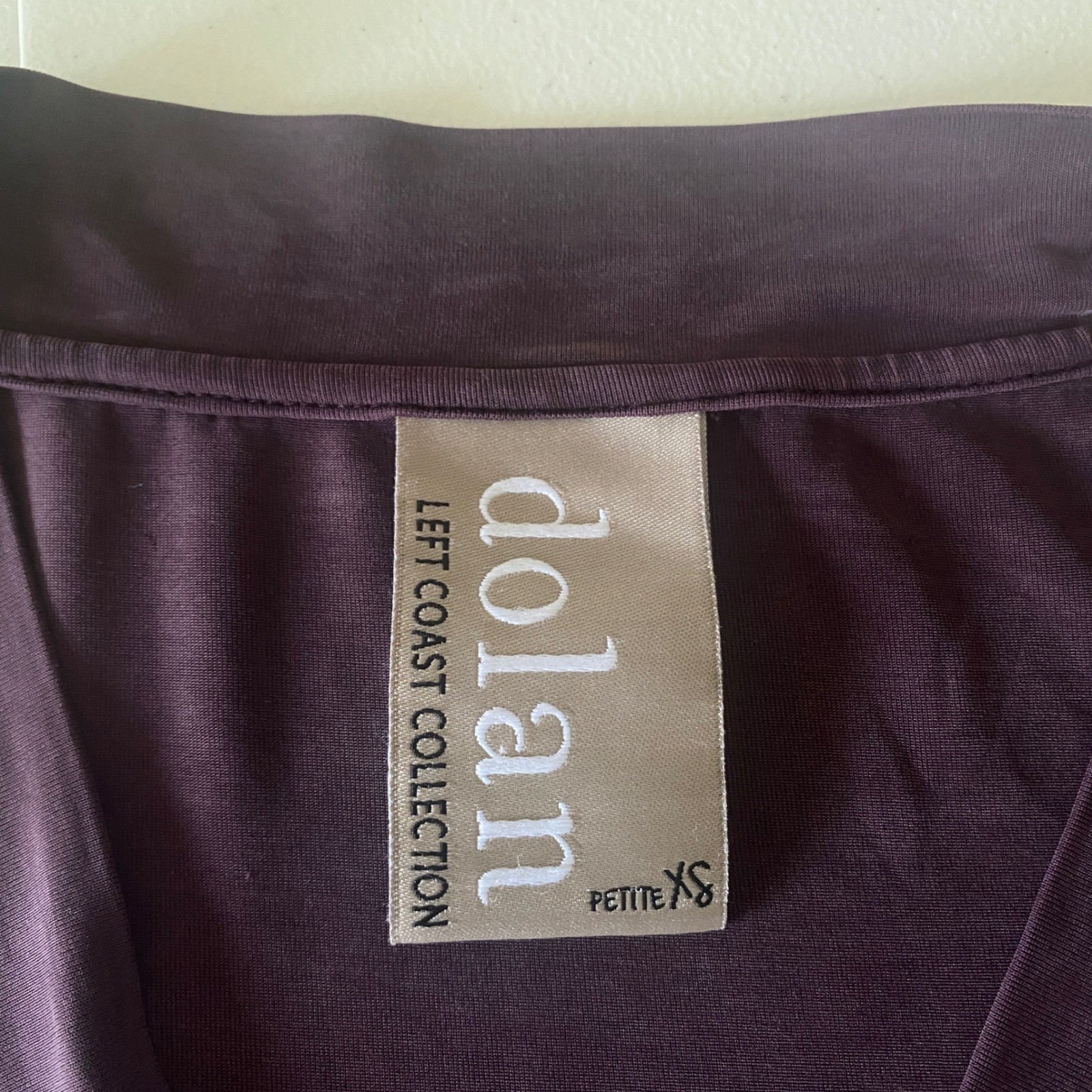 Dolan Left Coast Collection Mini Dress Petite XS Purple Cupro Pockets