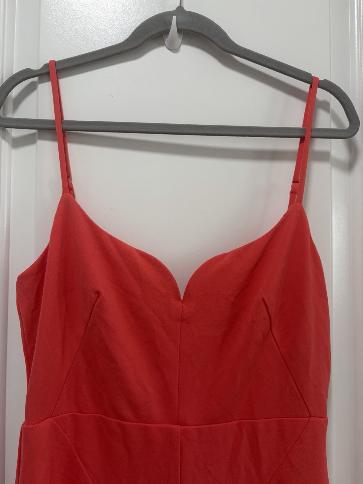 Lulus Impressive Glamour NWT size Large Coral Pink Sleeveless Column Maxi Dress