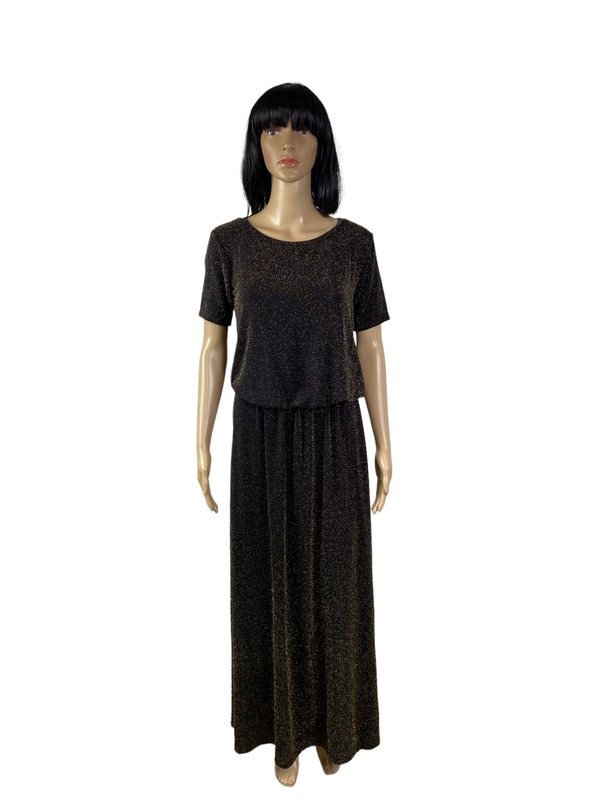 Women Ganni dress black stretch 38/M/46