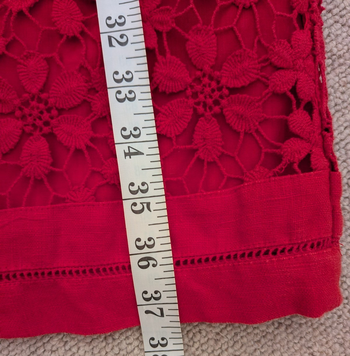 Per Una Y2K linen shift dress embroidered hemline size 10 Marks & Spencer