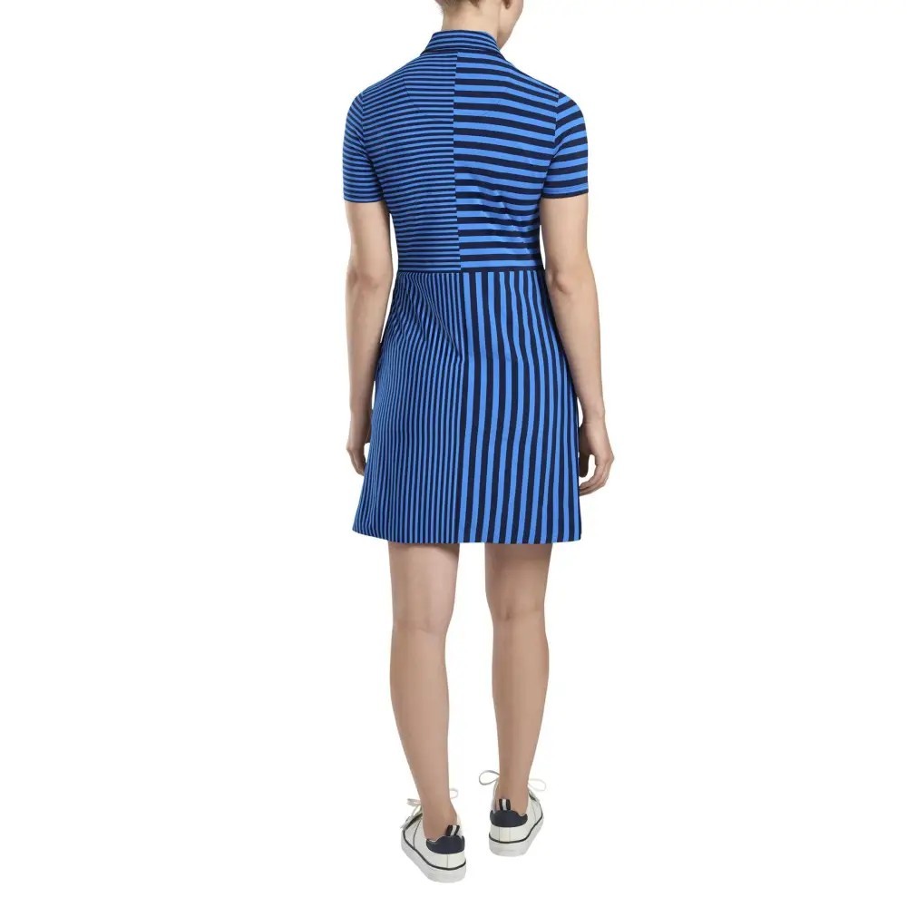 G/FORE Women’s Mixed Stripe Golf Dress Twilight Size-L NWT