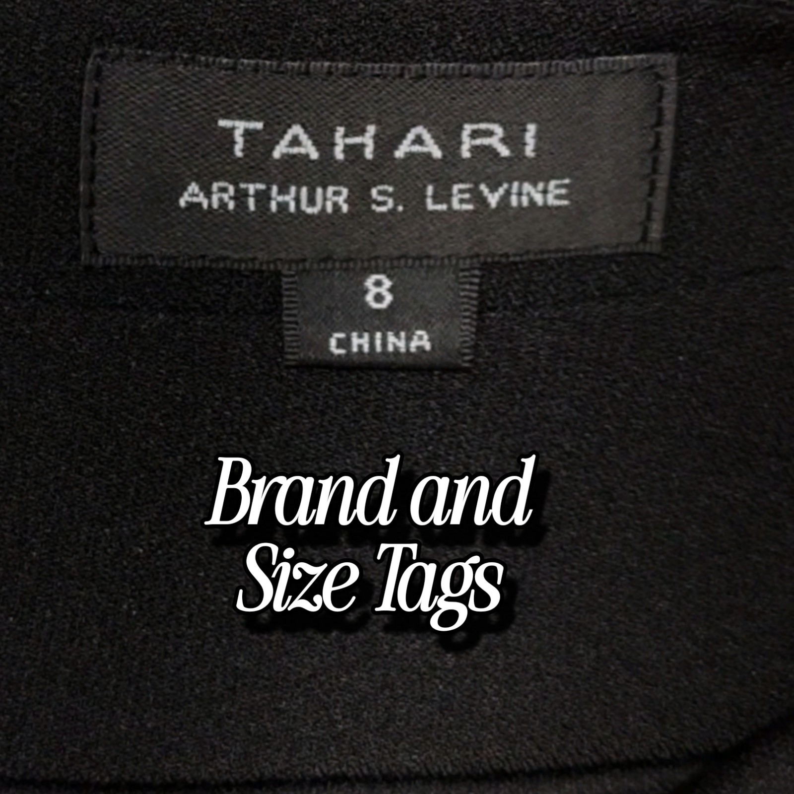 Tahari ASL Jennie Black White Shift Sheath Dress Women Size 8 or Medium