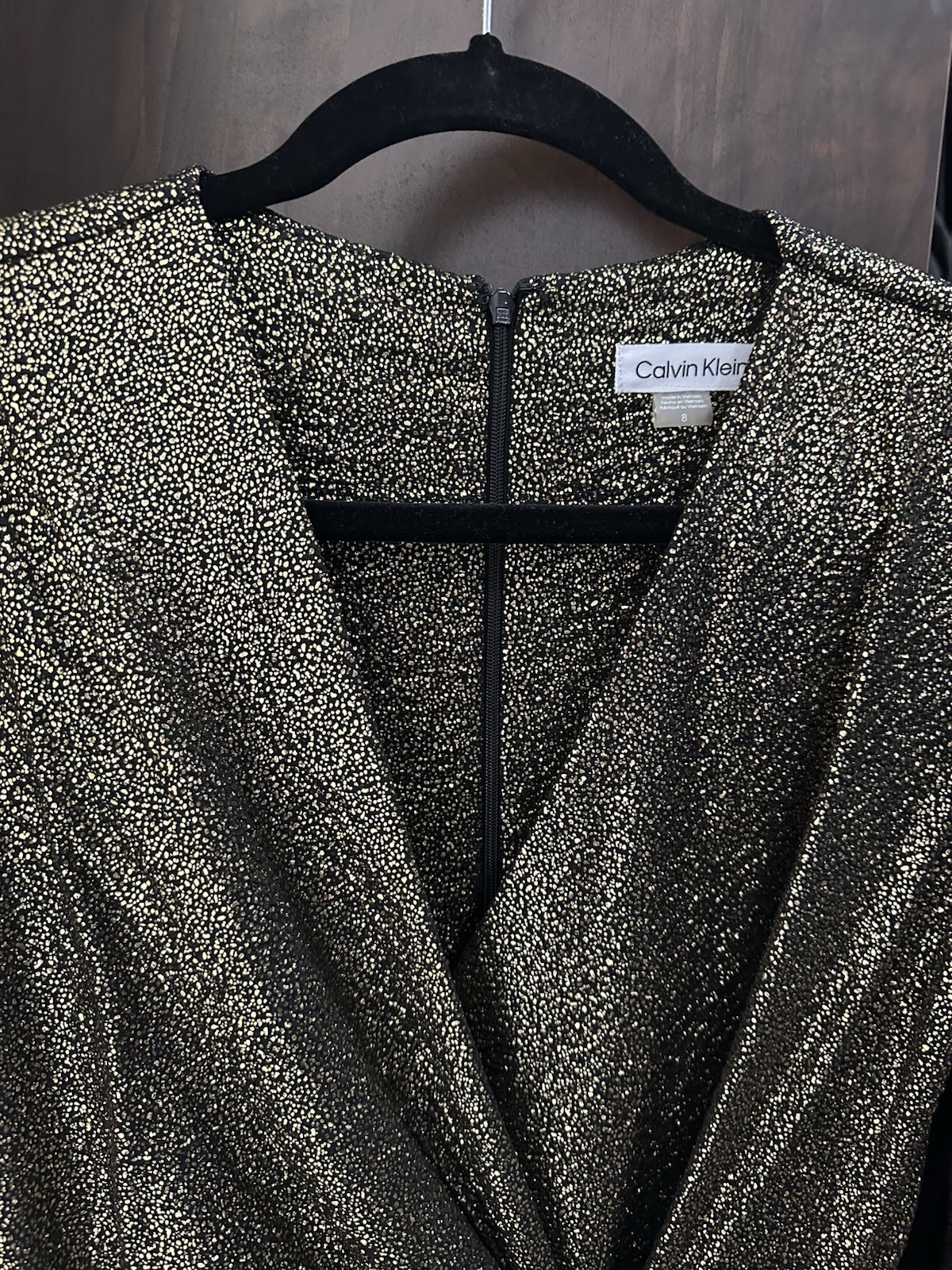 Calvin Klein Women’s Size 8 Cocktail Dress – Gold