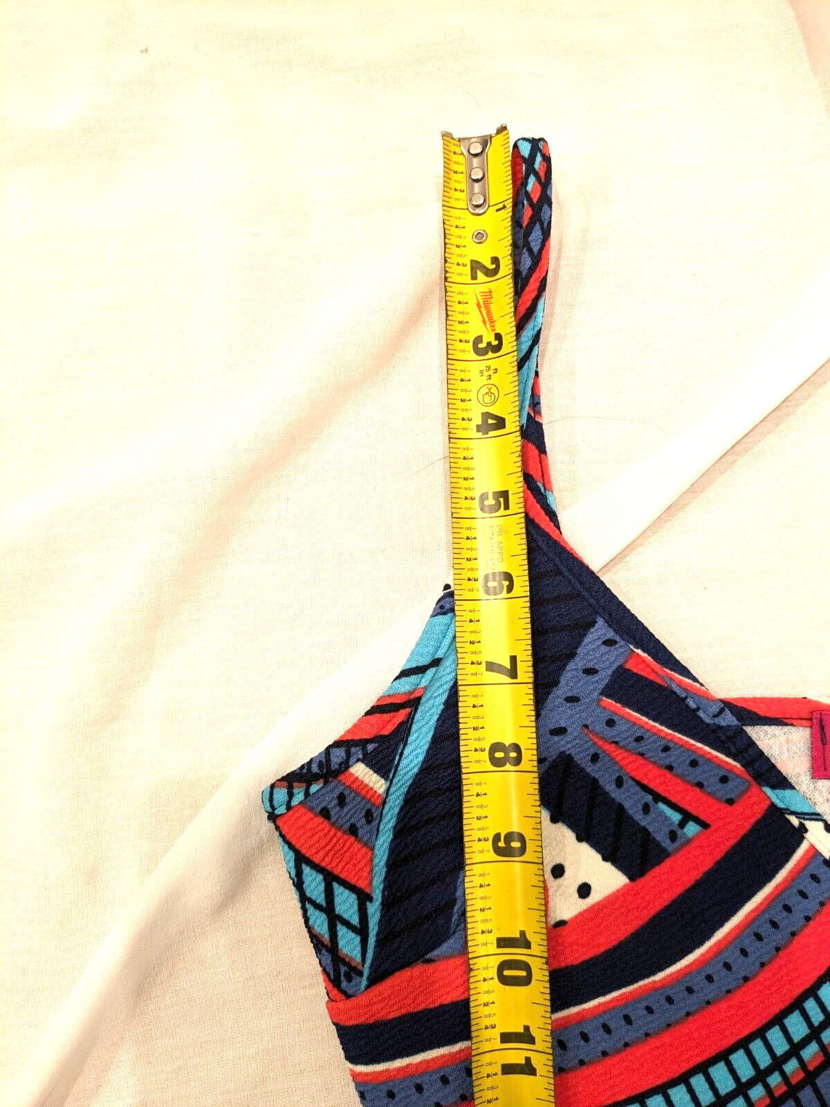 Boohoo Womens Cami/Sheath Shapely and Strapy Abstract Colorful Dress Sz: 4 Artsy