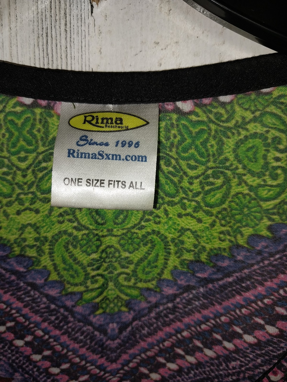 Rima Chiffon Kaftan/cover up tunic jeweled digital print fits all sz S-M-L