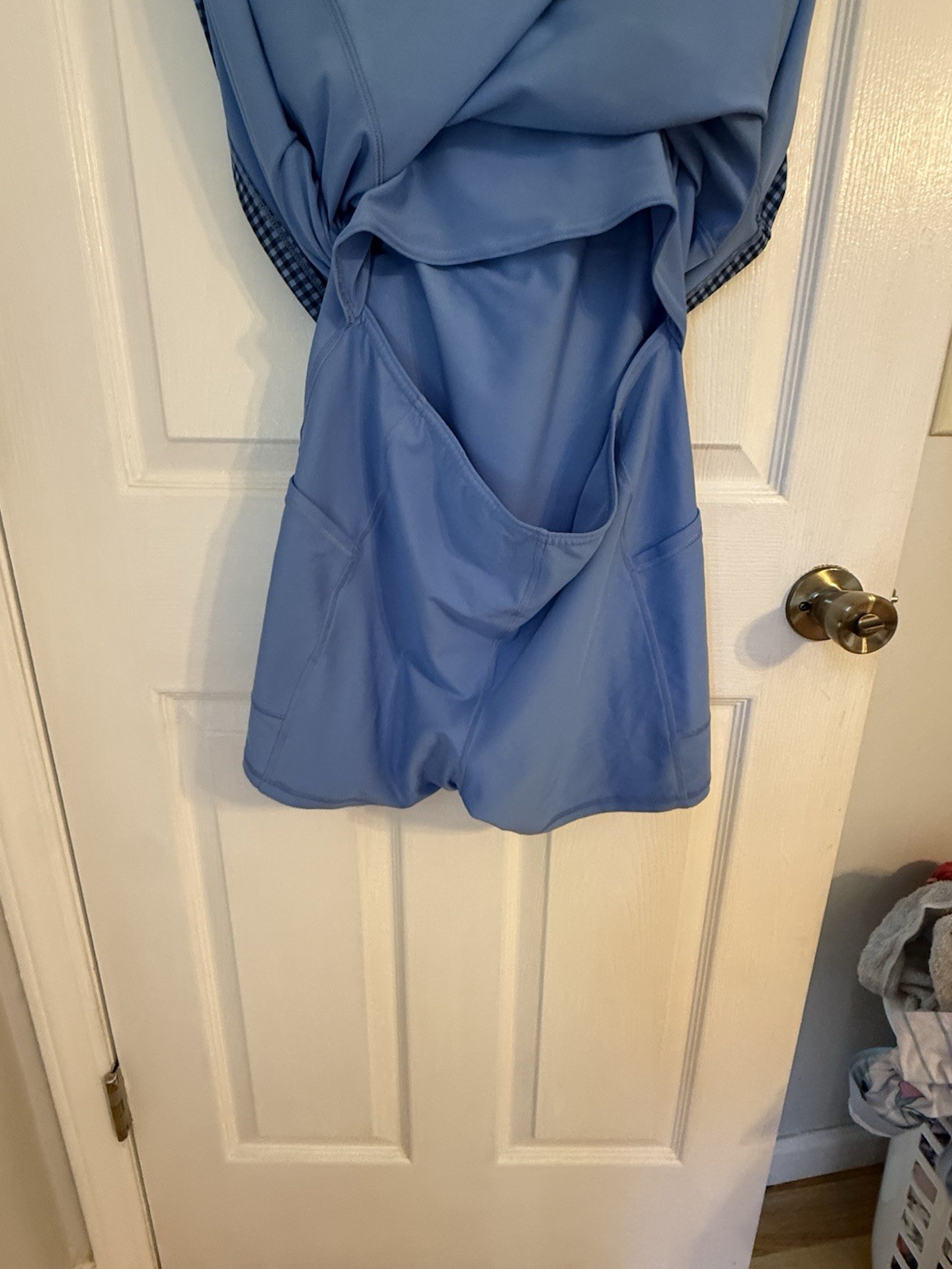 Abercrombie Blue Gingham Active Dress, Size Medium, Women’s