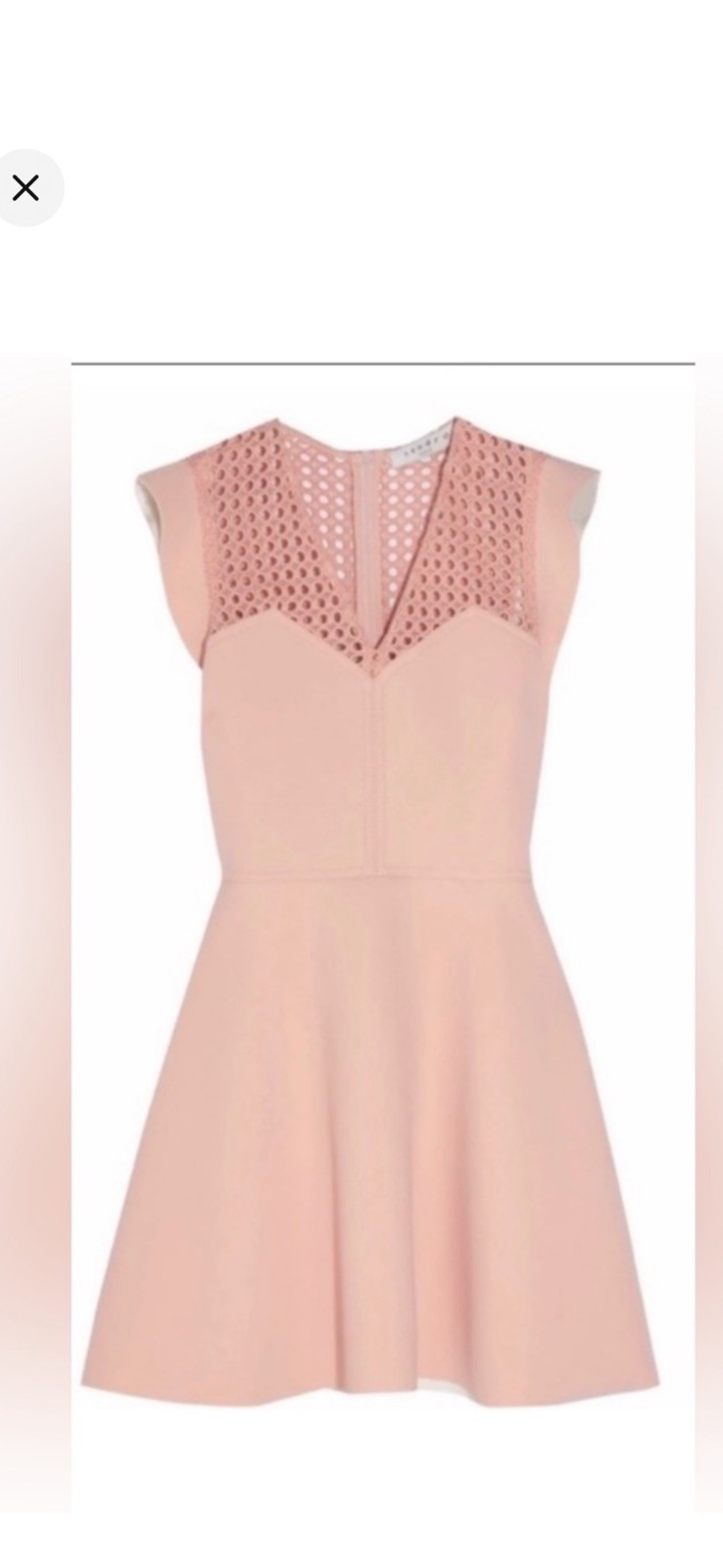 NWT SANDRO Paris Dress Size 2 Peach/Pink