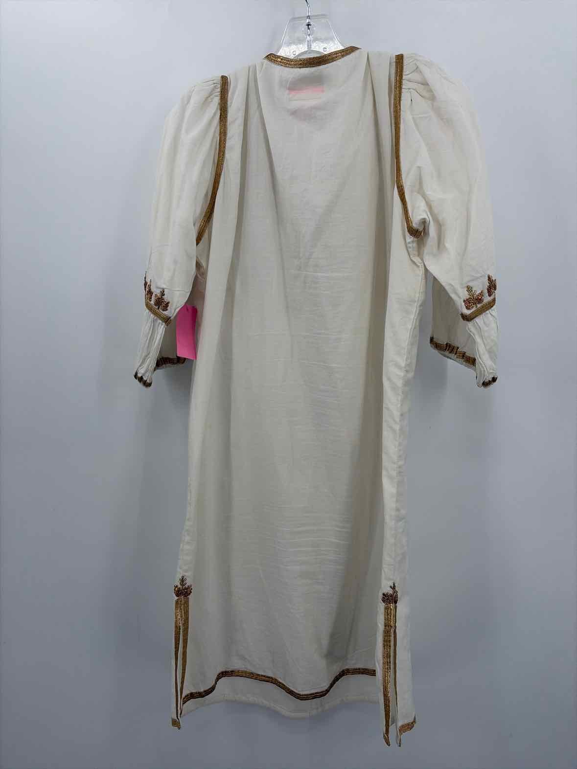 Pre-Owned Gretchen Scott Ivory Size Medium Knee Length Long Sleeve Dress