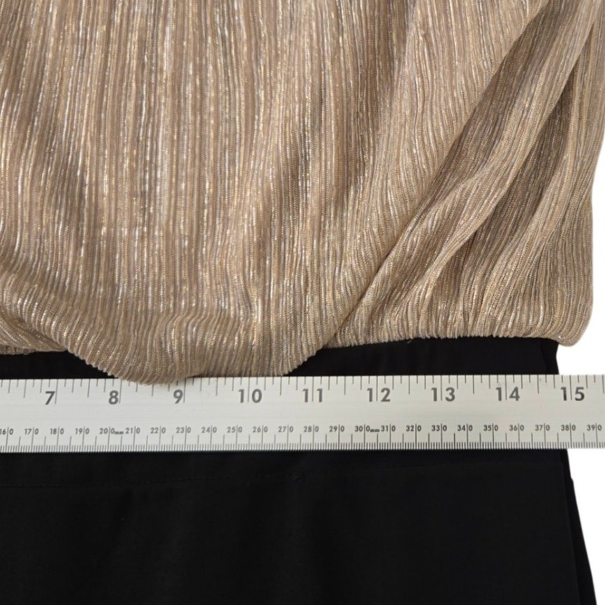 Modern Elegant Cocktail Chic Evening Wear Shimmering Gold Bandage Sleeveless 12