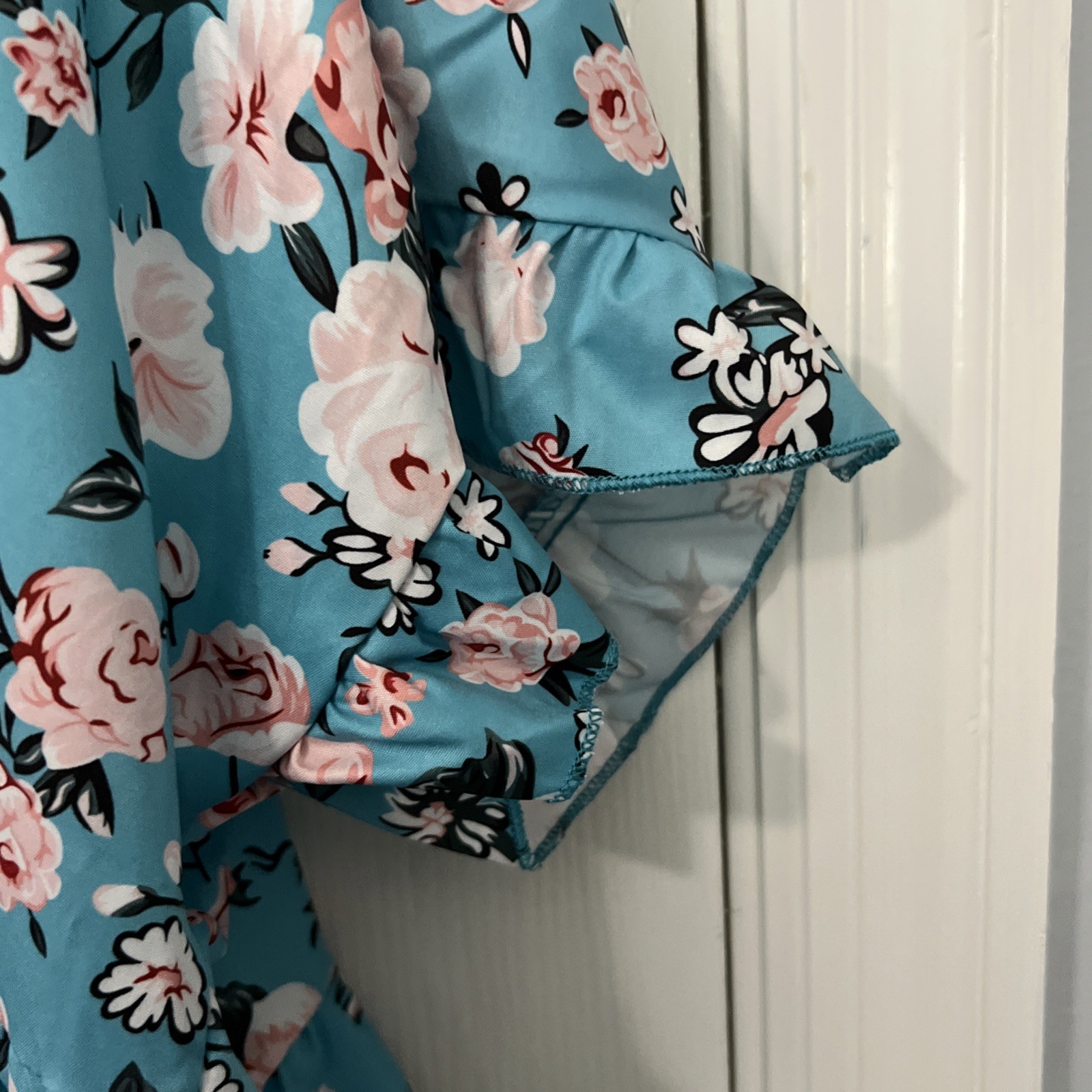Pretty Floral Romantic Roses Spring / Summer Everyday Over The Head 5X Dress