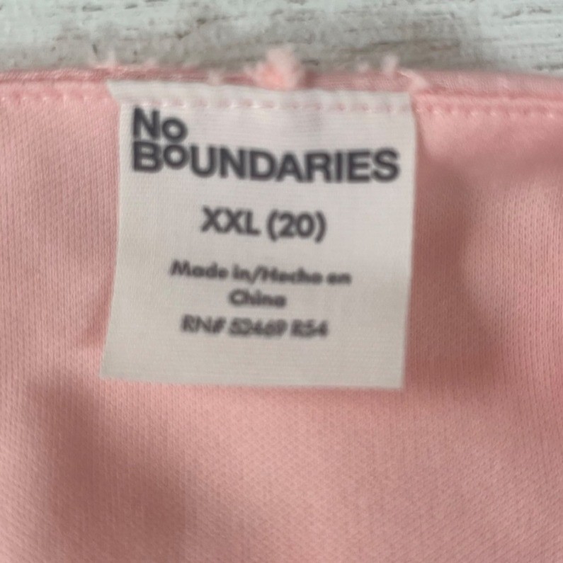 No Boundaries Ruffle Strap Dress XXL Pink New Floral Embroidered Mini Summer