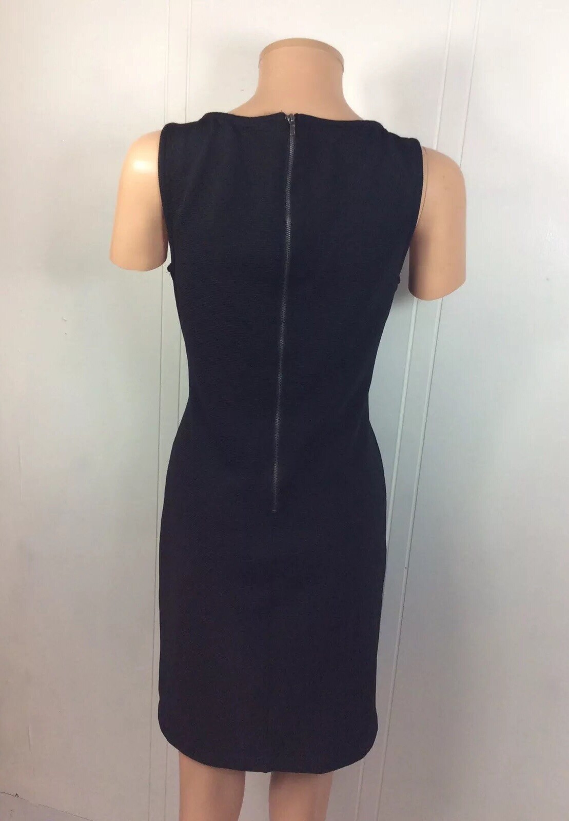 Classic Black Dress Back Zipper Womens Medium