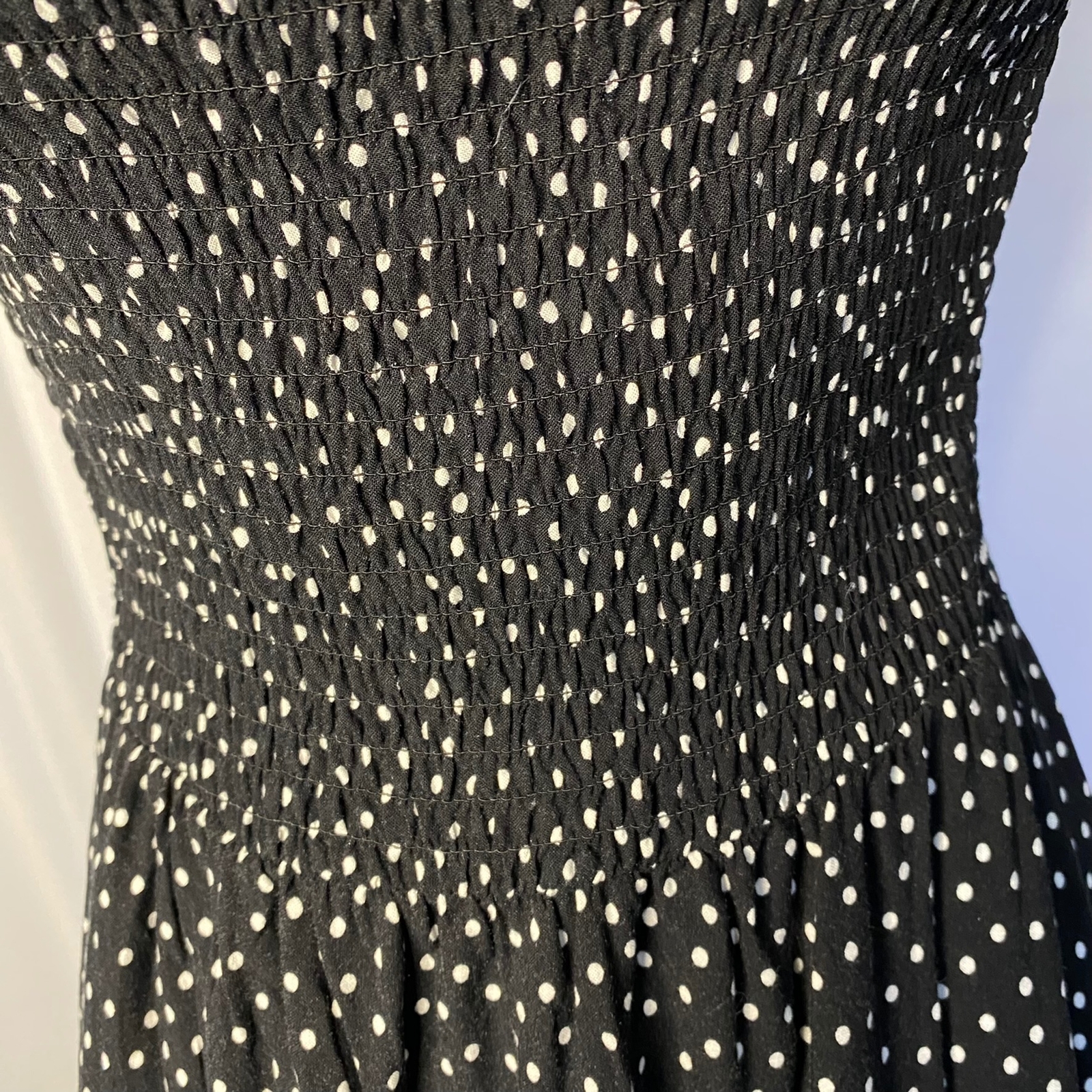 H&M Divided Spaghetti Strap Sundress Elastic Top Size 2 Rayon Machine Wash Cold