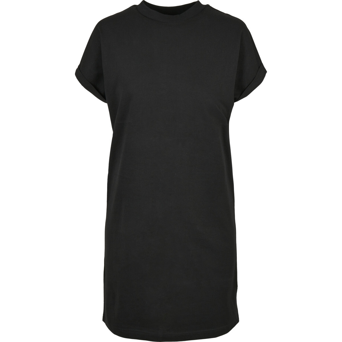 Urban Classics Ladies Organic Cotton Cut On Sleeve Tee Dress Shirt Dress