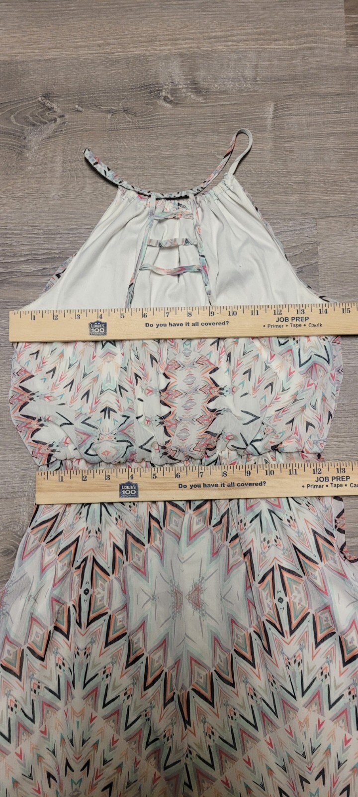 Maurices Women’s Full Length Multicolored Sleeveless Maxi Dress Size Small