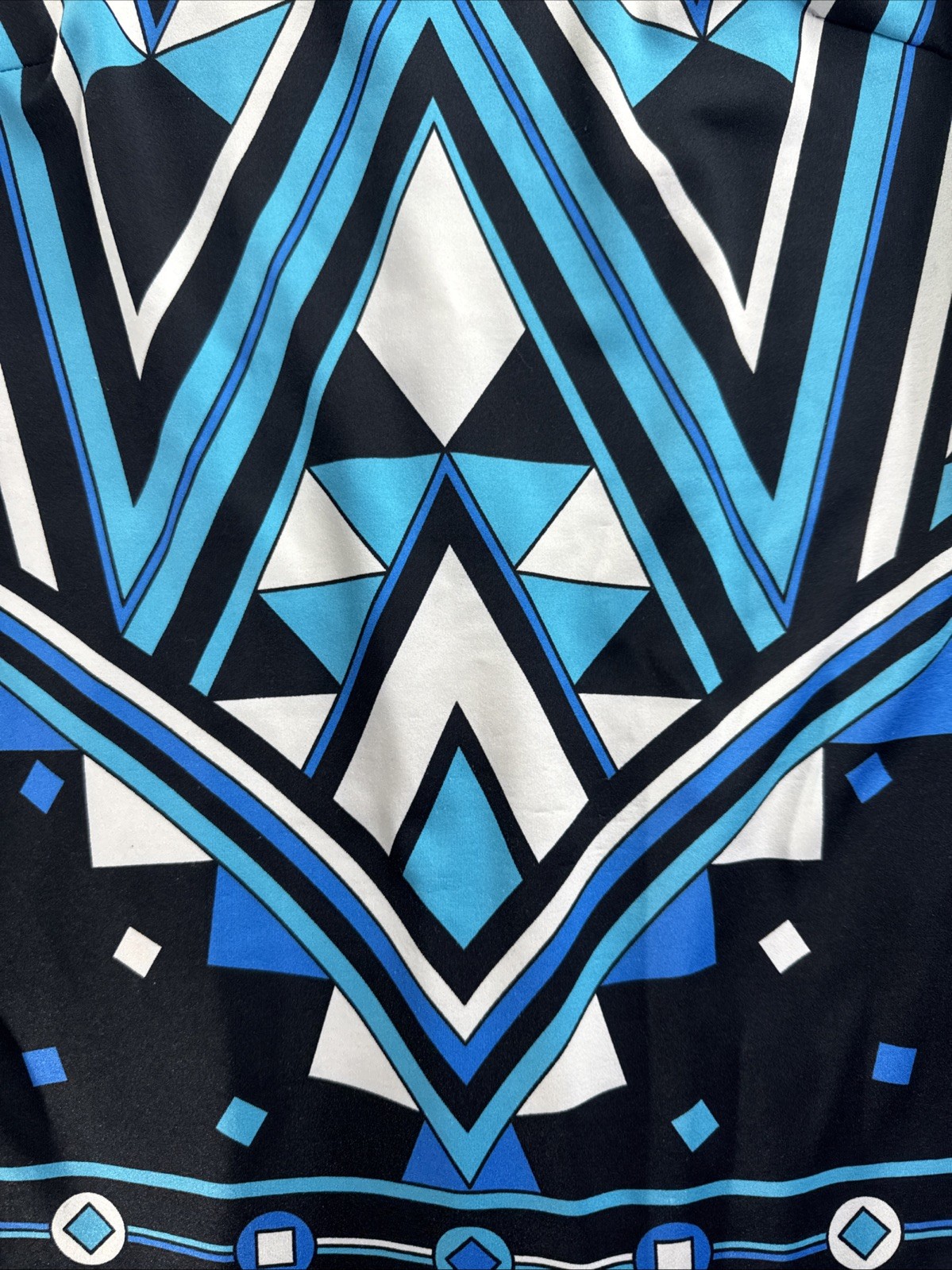 JB By Julie Brown Mod Bold Geometric Mini Dress 3/4 Sleeve Womens Size S