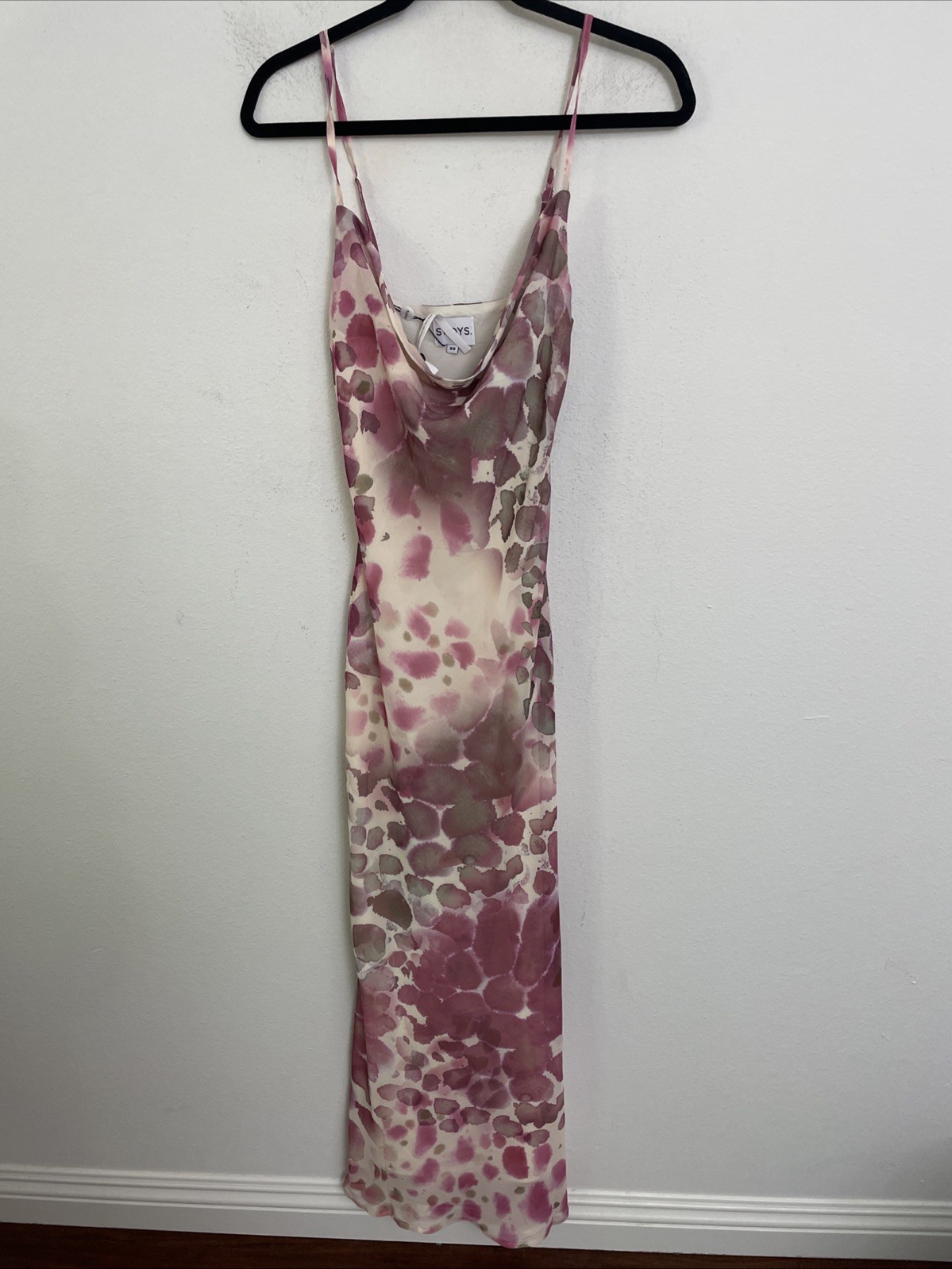 SNDYS x Revolve Skin Maxi Dress Pink Reptile size XS NWT $125msrp