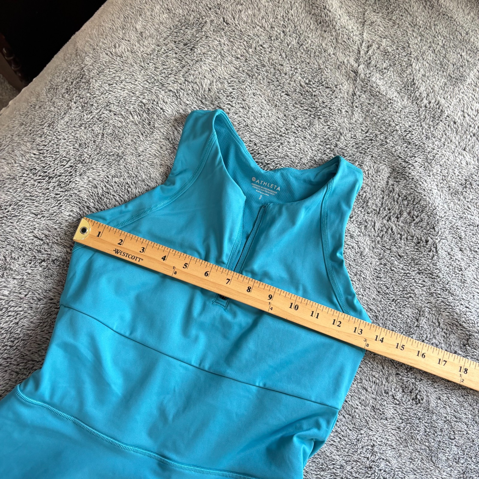 Athleta Break Point Dress Small Pacific Blue Athletic Athleisure Tennis 19234