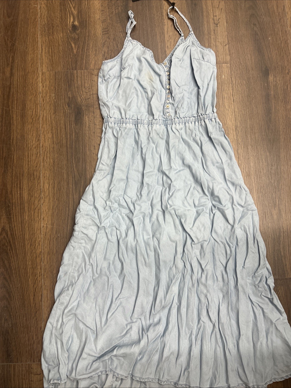 Kut From The Kloth Dress Women Medium Blue Cutout Back Sleeveless A-Line MNM268