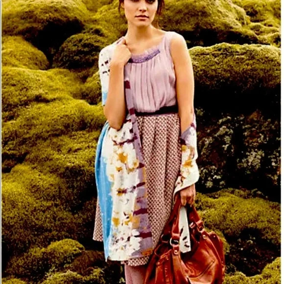 Anthropologie Plenty by Tracy Reese Dress Reykjanes Silk/Tweed Sleeveless NWT 2