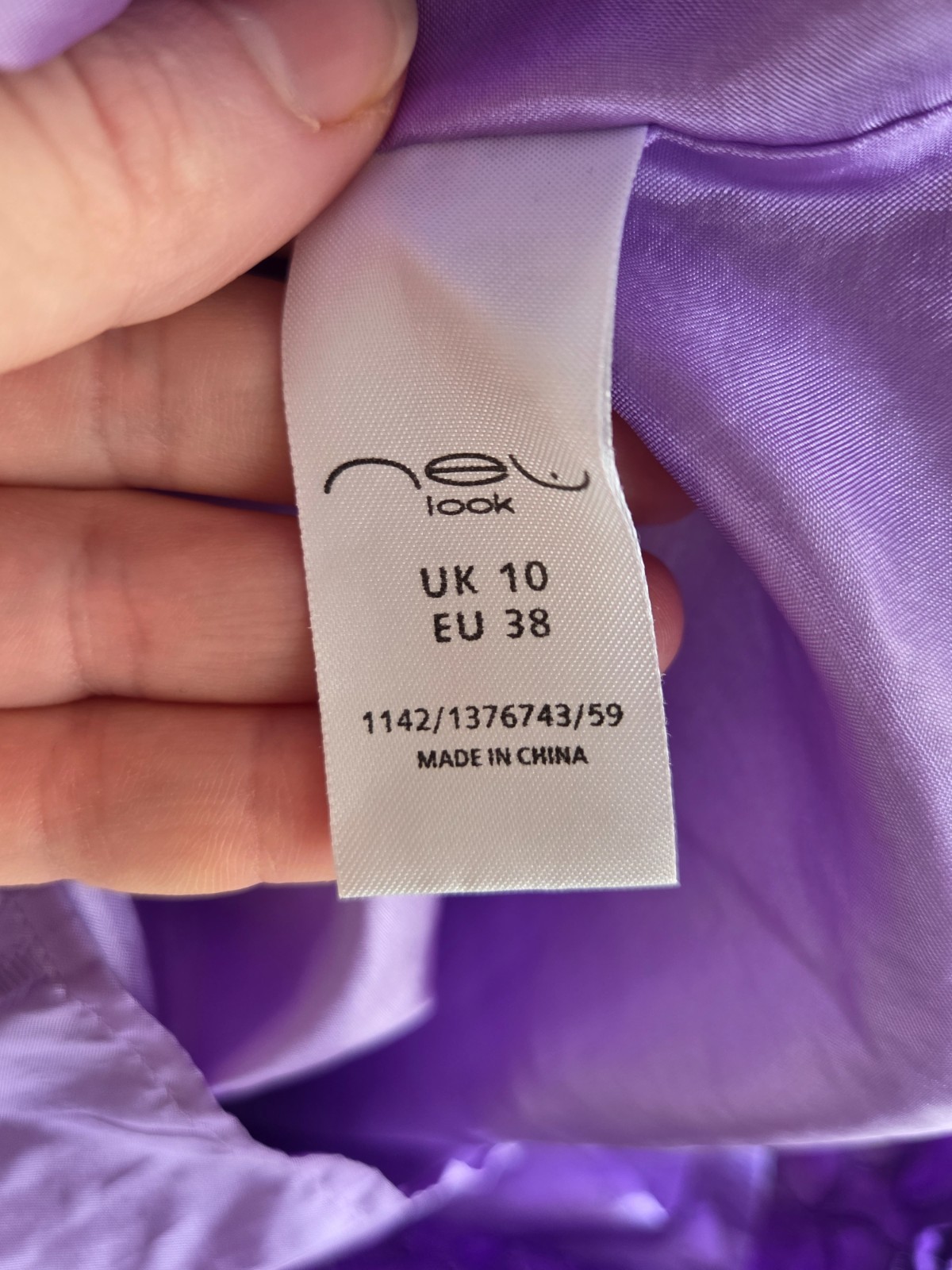Beautiful New Look Size 10 Purple Ombre Floaty Ruffle Babydoll Silk Party Dress