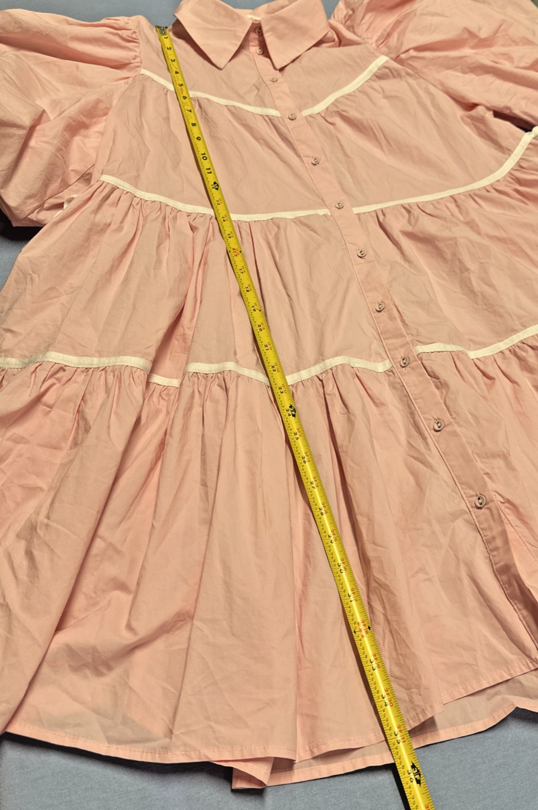 Sofie The Label Women Size Large Mini Babydoll V Neck Day Out Knox Dress Pockets