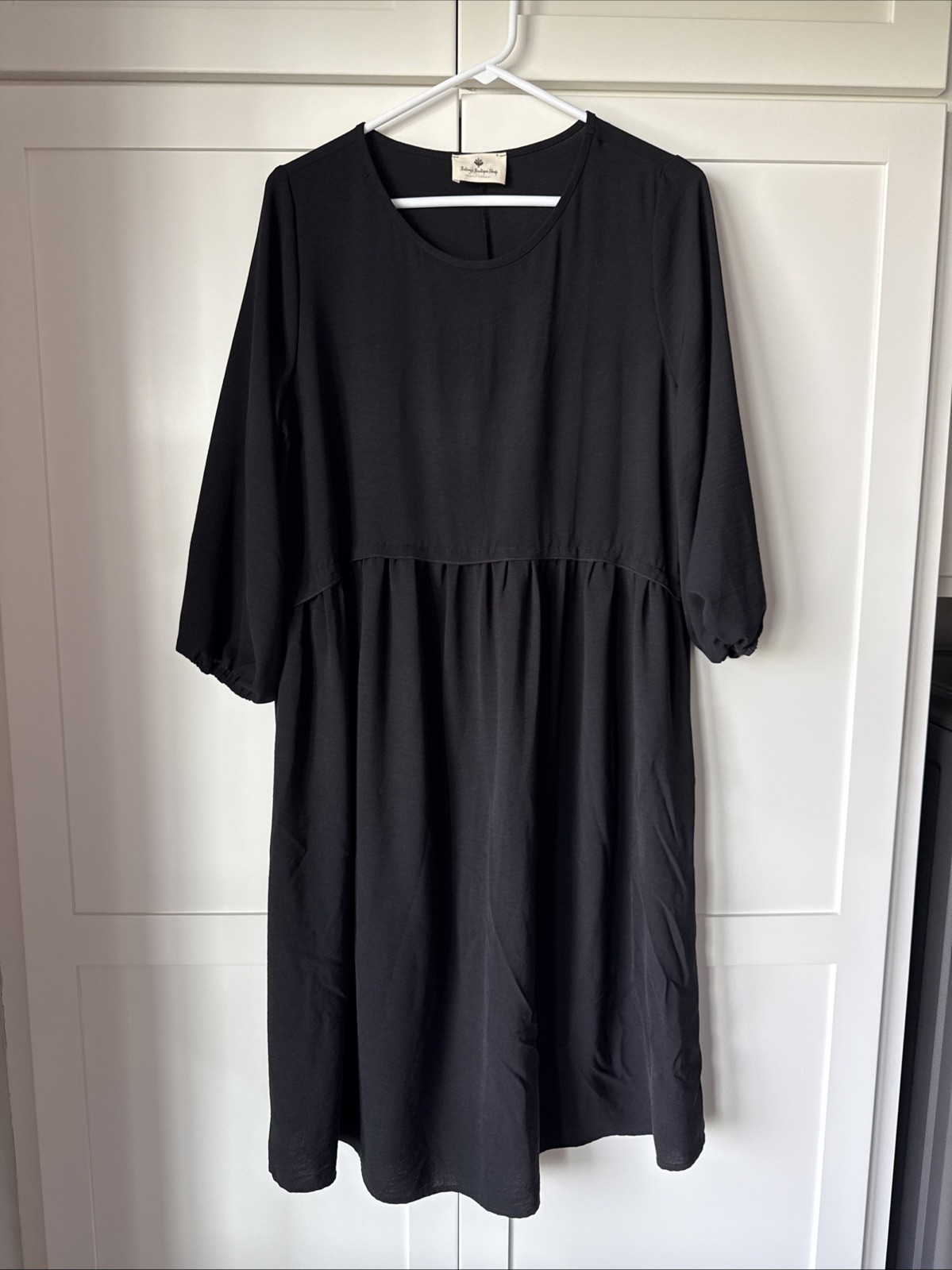 Betsey’s Boutique – Black Dress – Size Large – NWOT – 3/4 Sleeve – Great Dress!