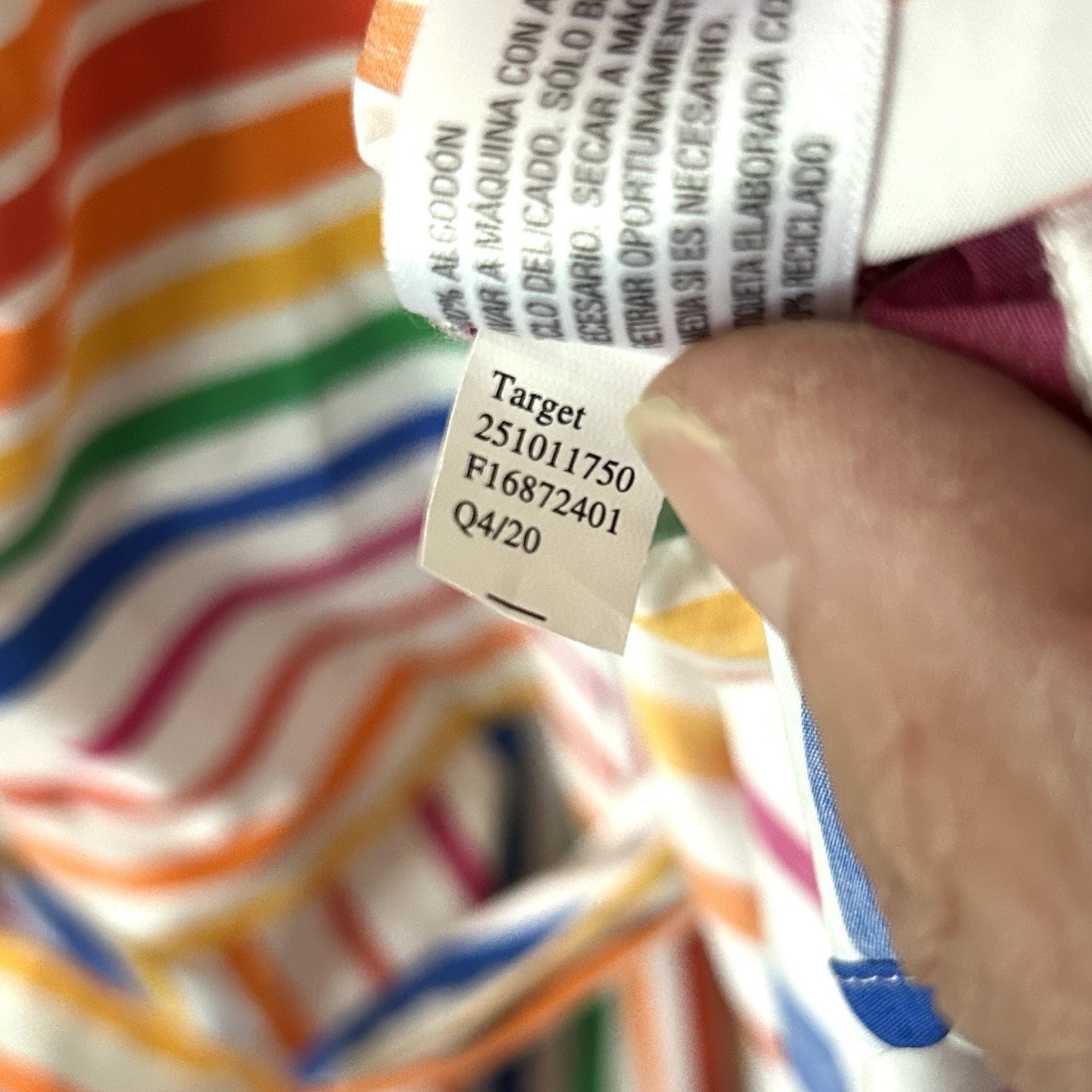 Christopher John Rogers Rainbow Shirt Dress Stripe Belted Size 0