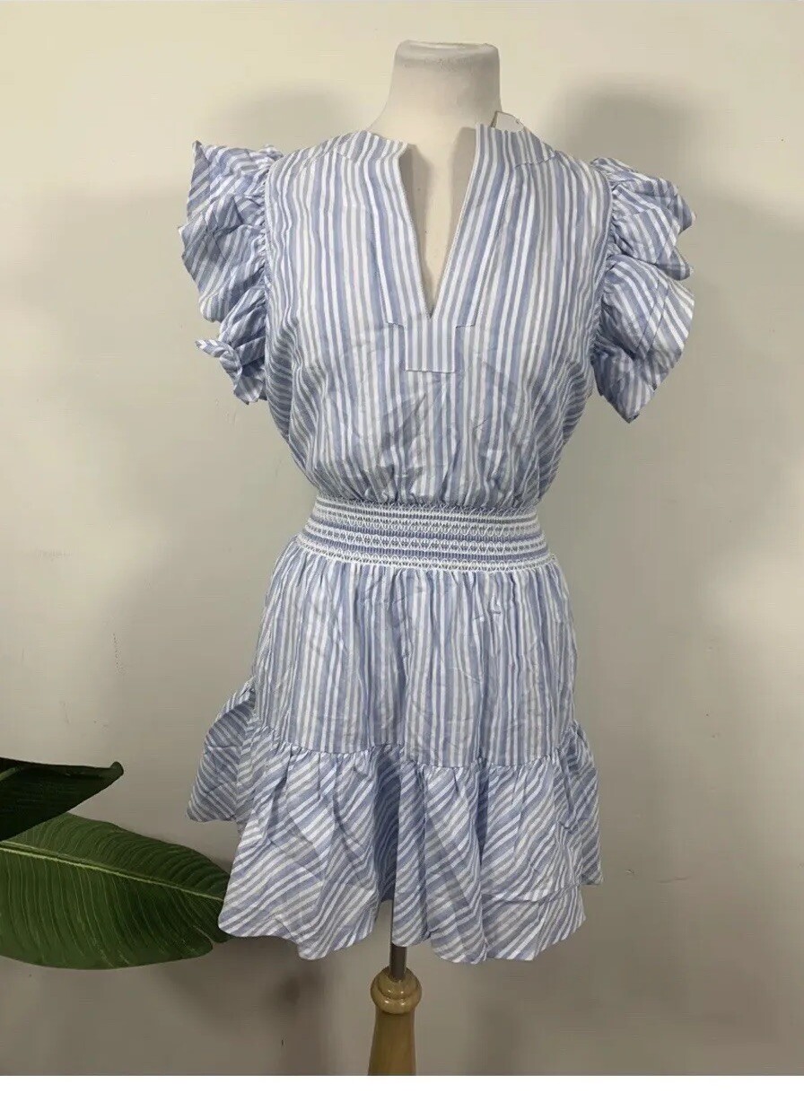 Emily McCarthy Santorini Stripe Maggie Dress Size M