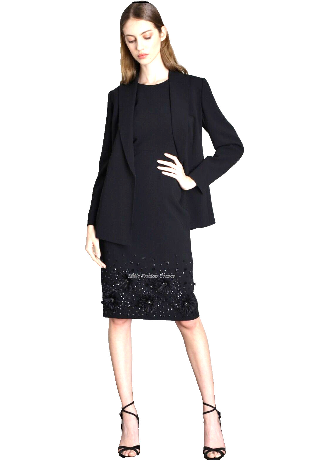RRP €559 ✨ MAX MARA Embellished Triacetate dress US2_ It36_ De32_ Uk4_ Fr34