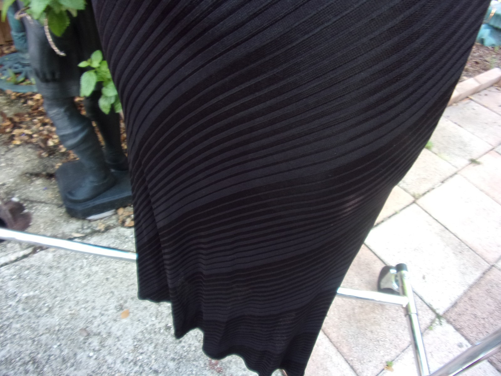 Versus Gianni Versace Sheer Black Evening Dress Bodycon Straps Cut Outs 38