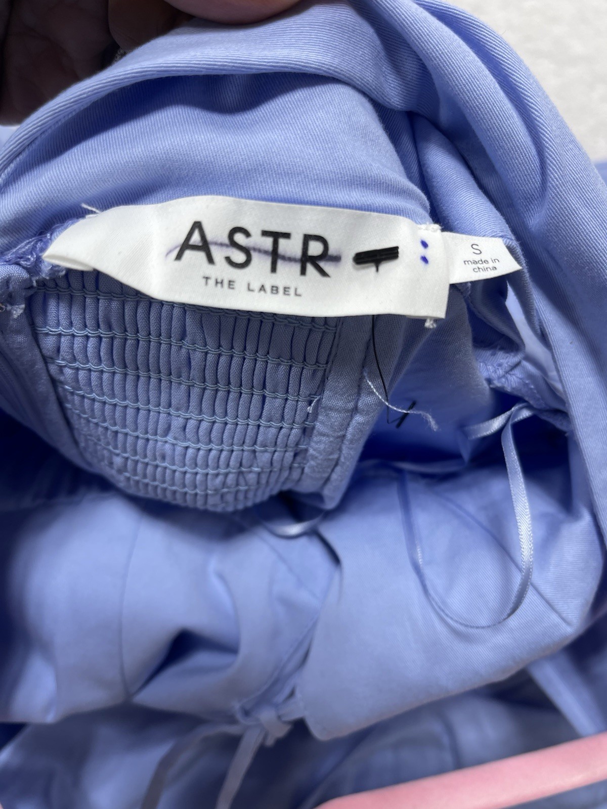 Anthropologie ASTR The Label Midi Dress Blue Maili Preppy Vacay Boho Small NWT